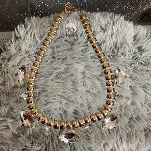 Fashion clear Crystal Necklace Set